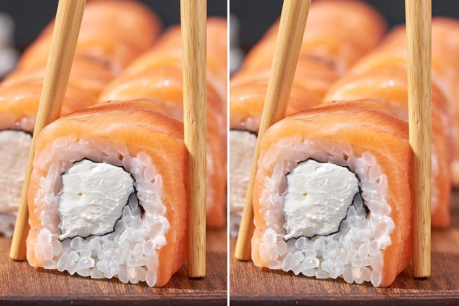 Филадельфия микс — 32 ролла с лососем, огурцом и унаги-соусом, доставка роллов по Дзержинску